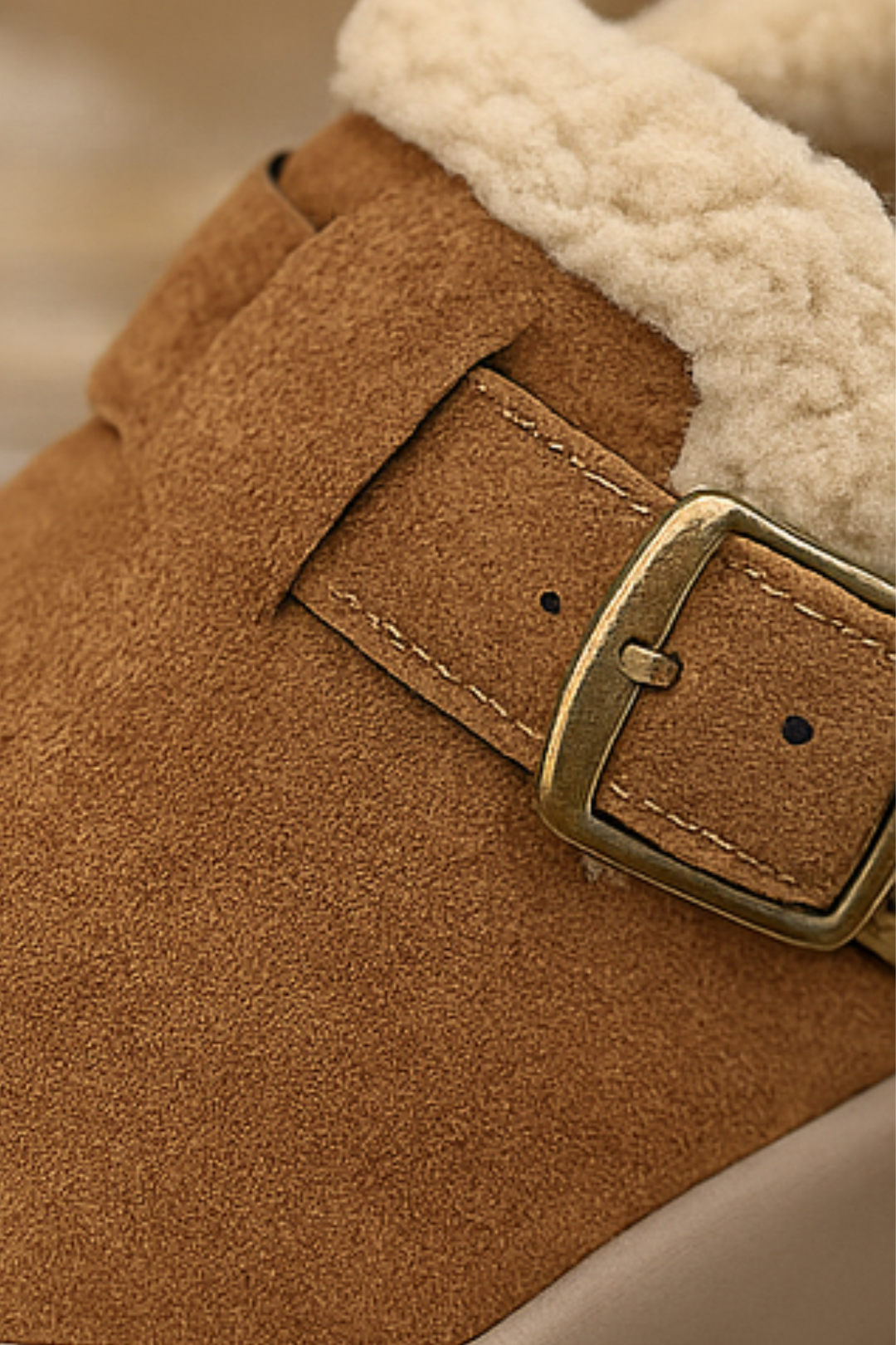 Ivory Bequeme Schuhe mit Fleecefutter - Khaki