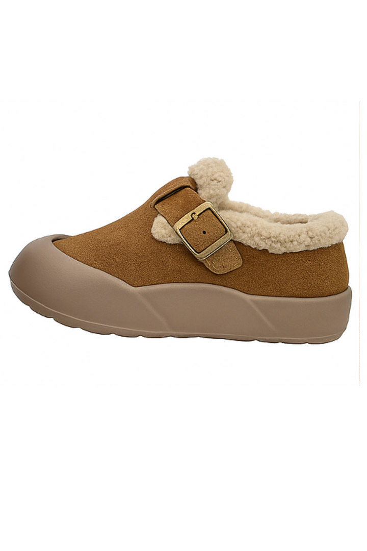 Ivory Bequeme Schuhe mit Fleecefutter - Khaki