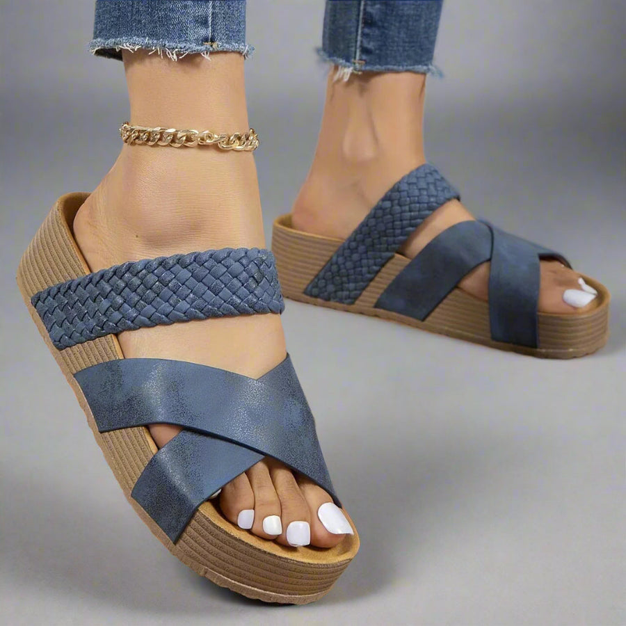 Luni Comfort Strappy Open-Toe Adjustable-Strap Sandals