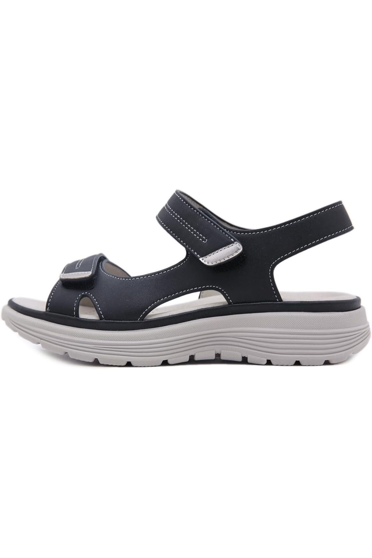 Tonya Orthopädische Ledersandalen - Schwarz