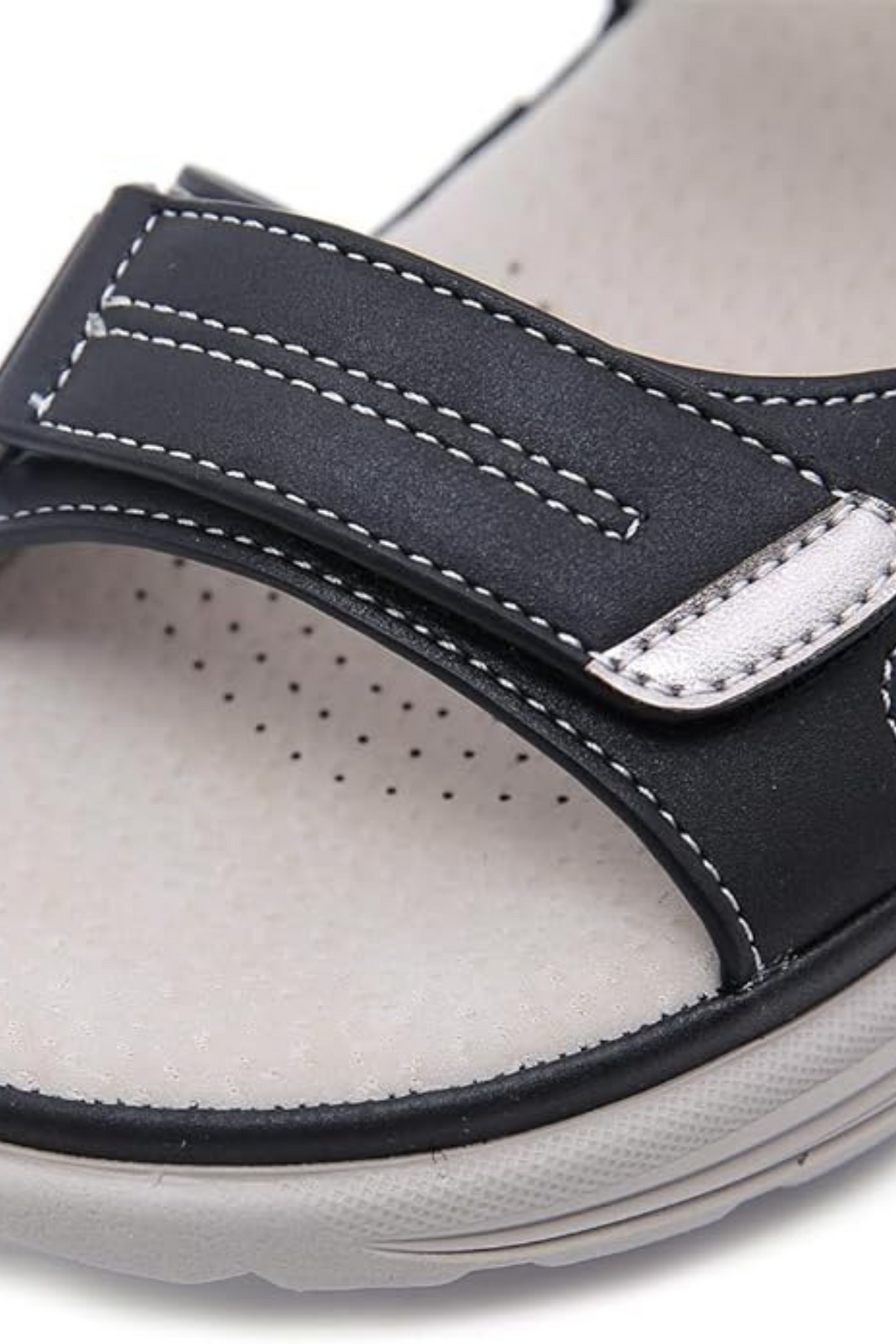 Tonya Orthopädische Ledersandalen - Schwarz