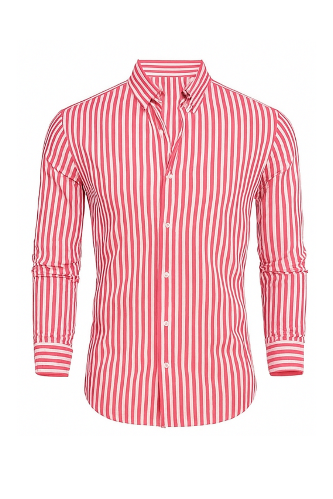 William Elegantes Gestreiftes Hemd - Rosa