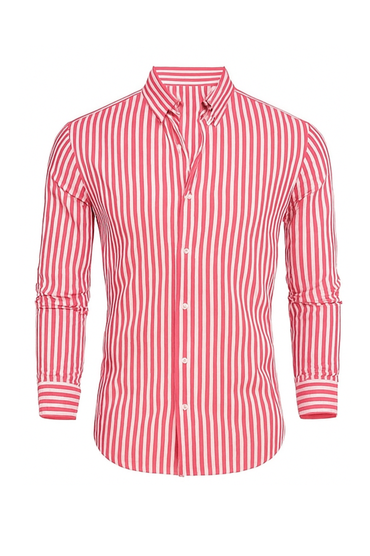 William Elegantes Gestreiftes Hemd - Rosa