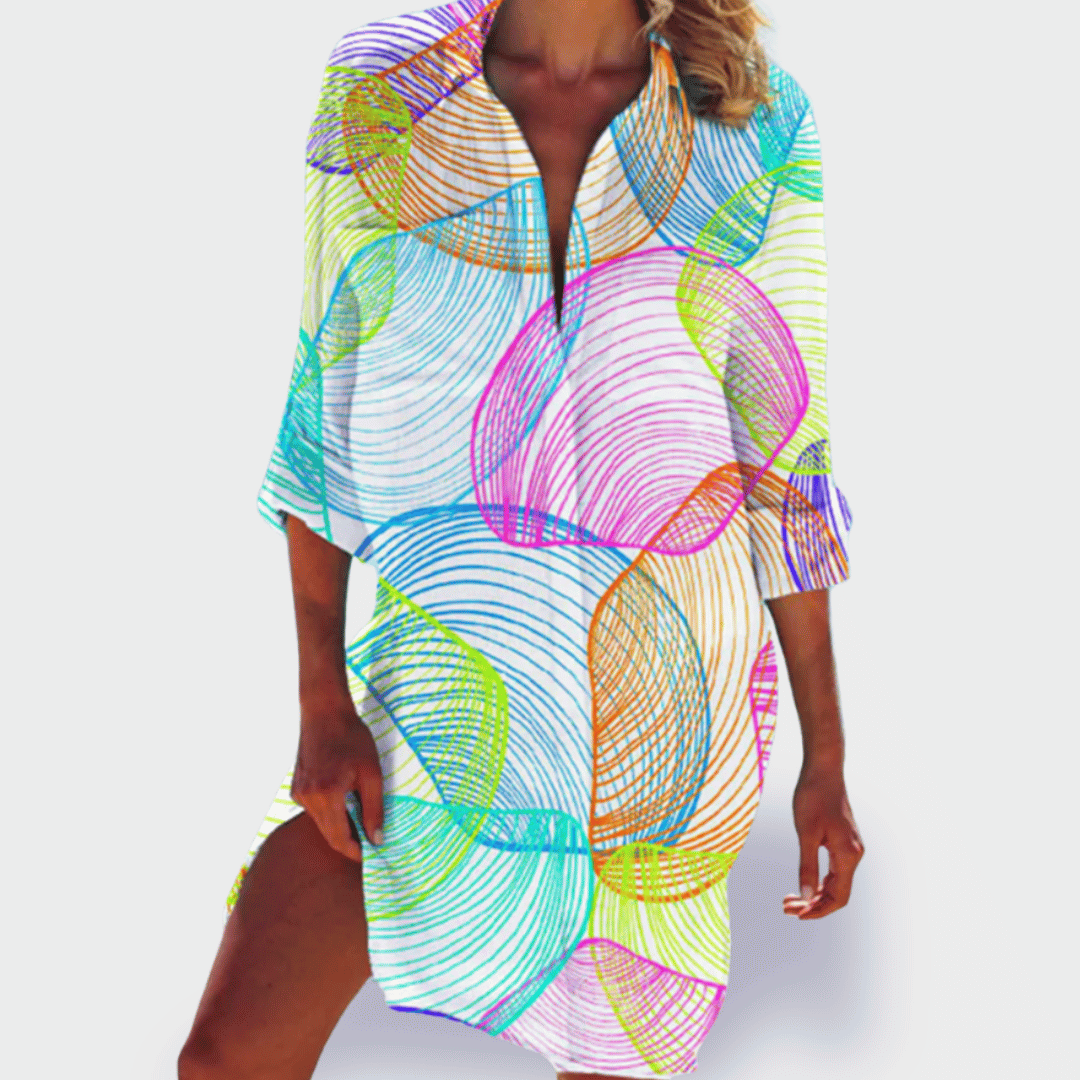 Brigitte | Buntes, leichtes Sommerkleid