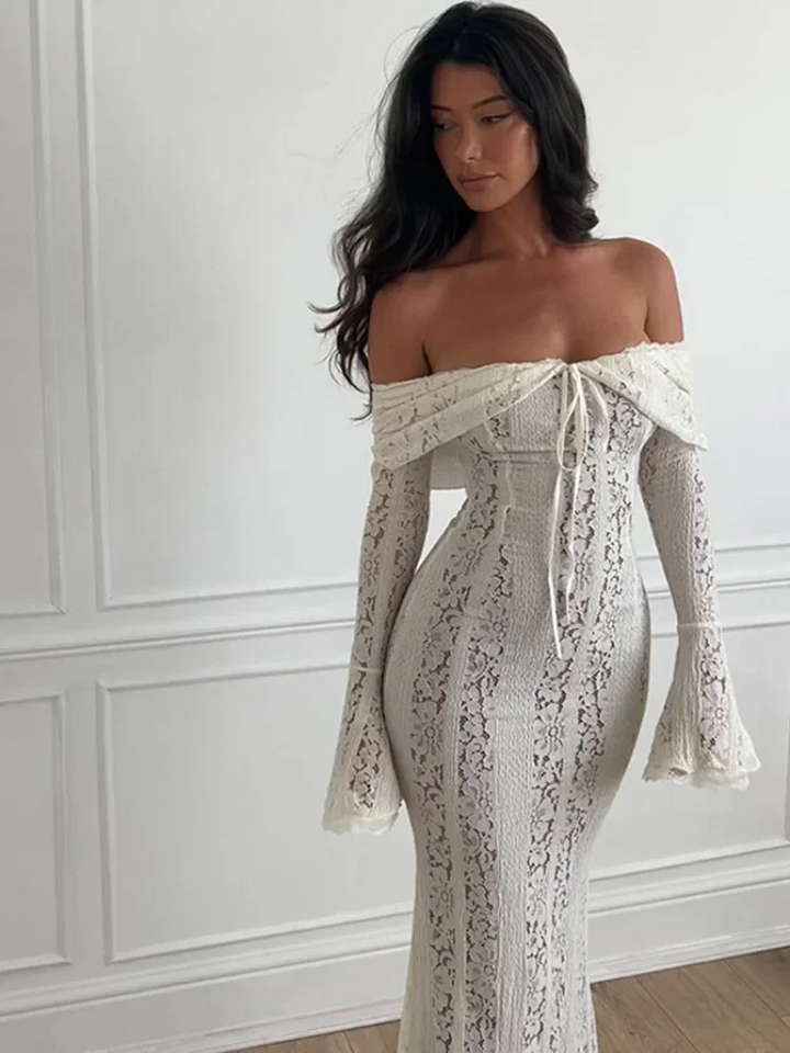 Georgetta | Spitzen-Maxikleid