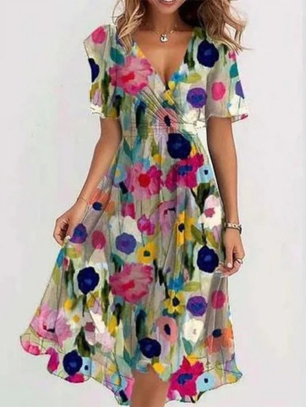 Elsinya | Bohemian Style Farbverlauf Kleid