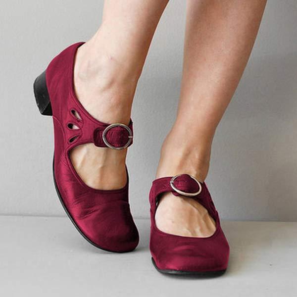Jocelyne Leather Wedge Sandals