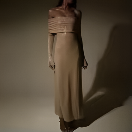 Sexy schulterfreies Bodycon-Kleid mit Pailletten und ausgestellten Ärmeln