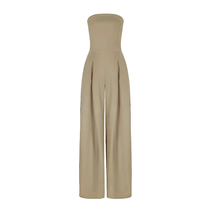 Langer trägerloser Jumpsuit mit modernem Stil