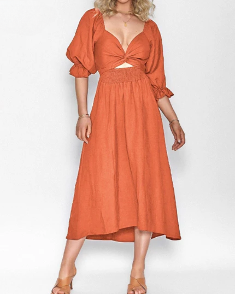 Diana | Kleid mit Rüschenärmeln
