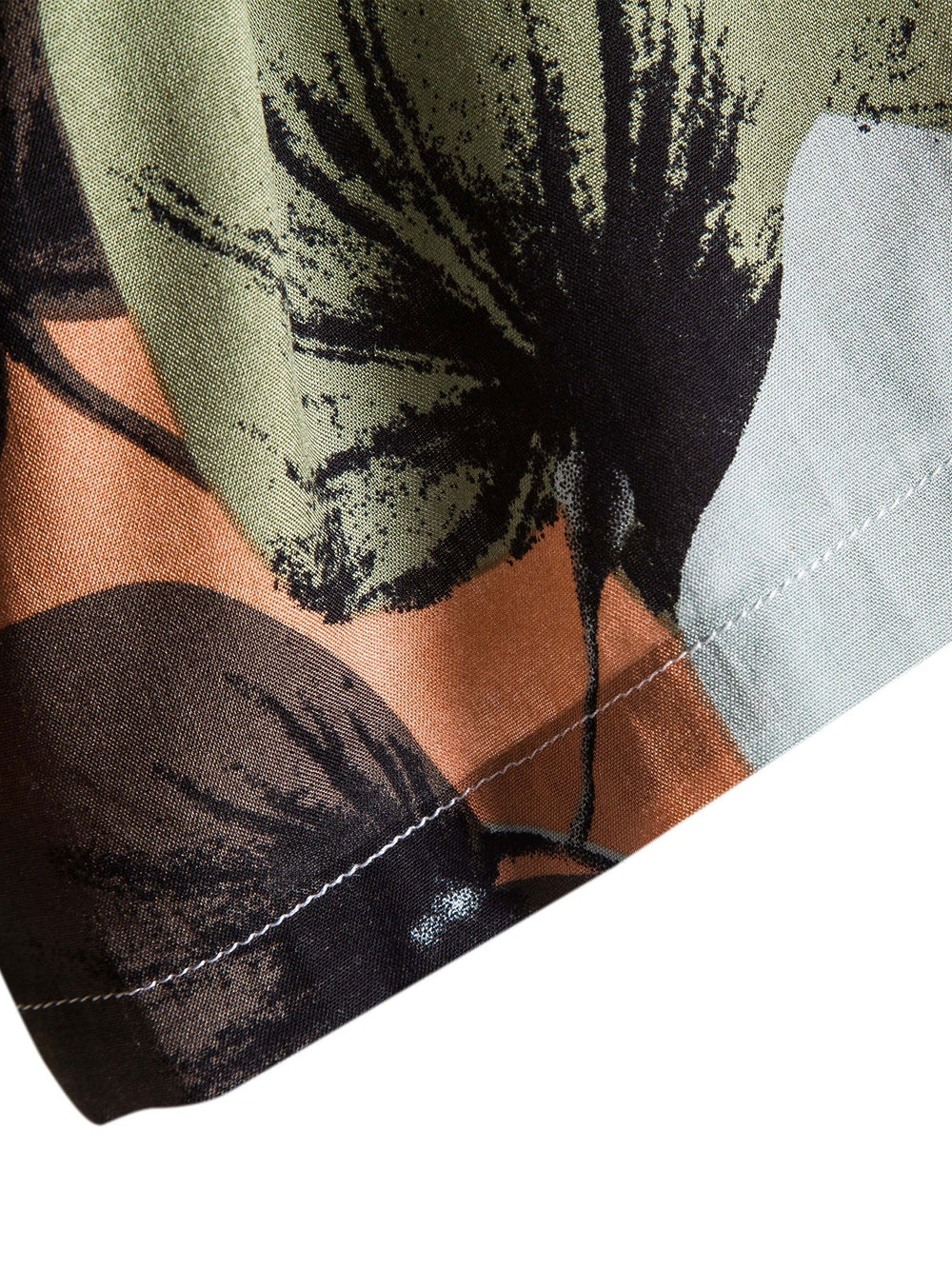 Tropenhemd und strukturierte Baumwollshorts (5")
