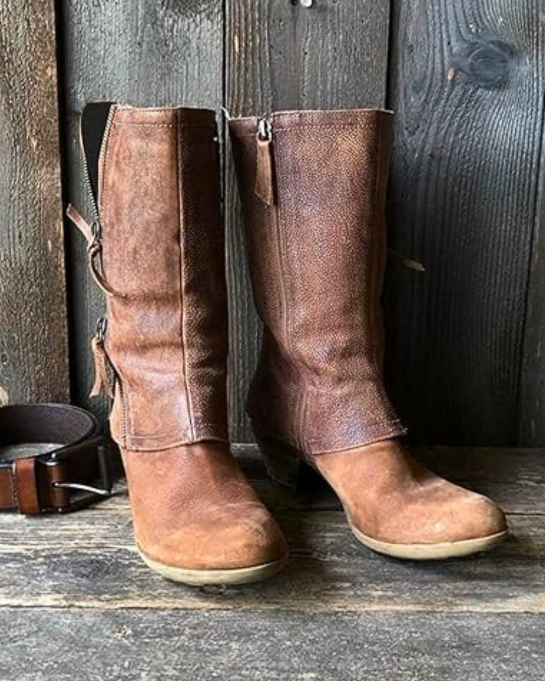 Vesna | Damen-Winter-Cowboystiefel mit Warmfutter und Absatz