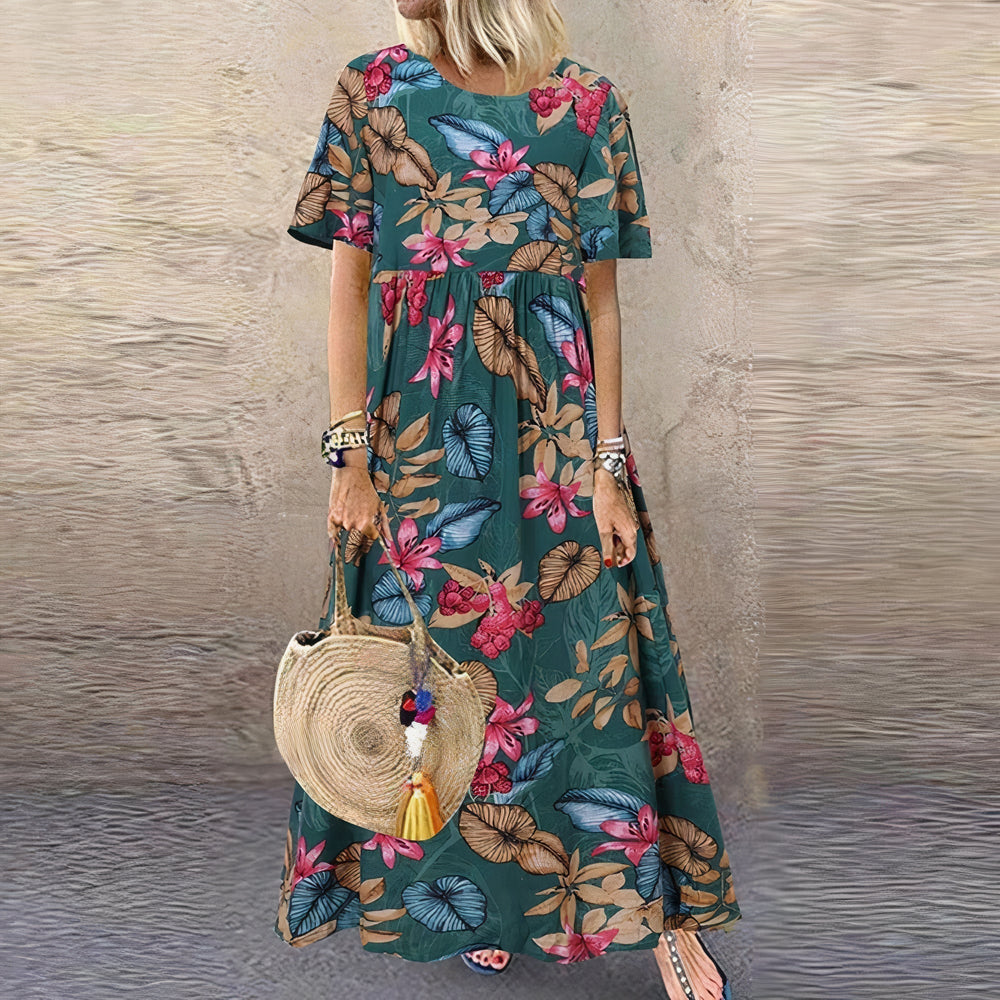Flora | Elegantes und Lebhaftes Blumenkleid