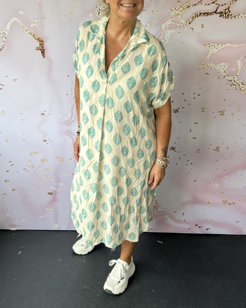 VanDeZaar® | Stilvolles Kleid mit V-Ausschnitt