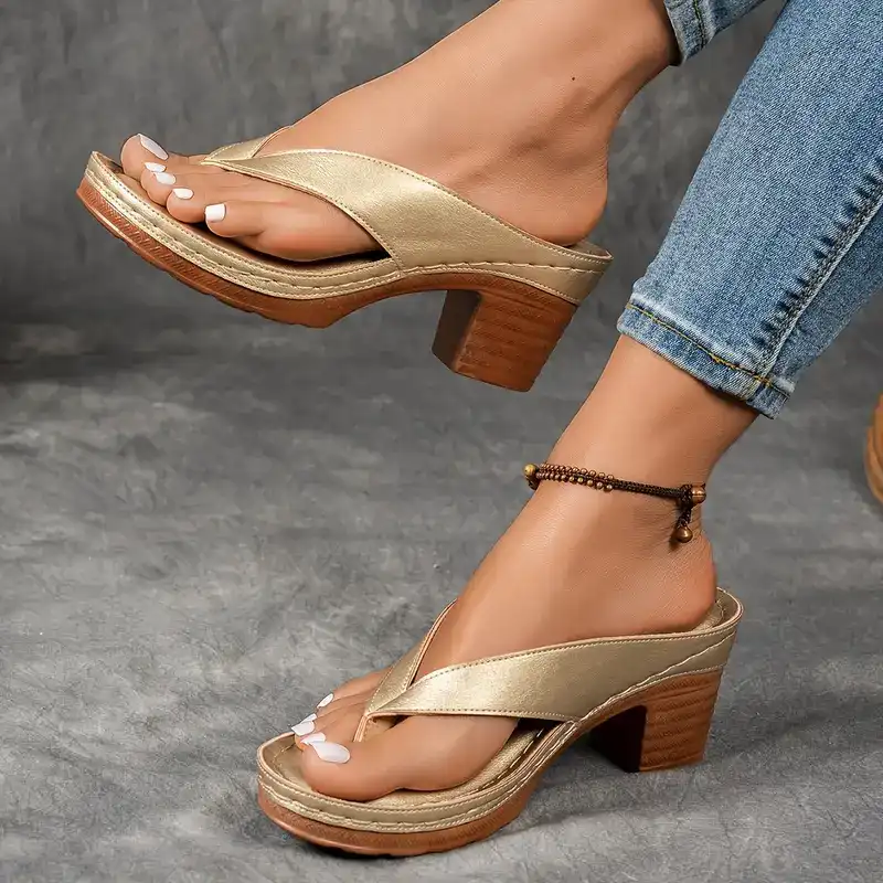 Clara | Dicker Absatz Orthopädische Sandalen