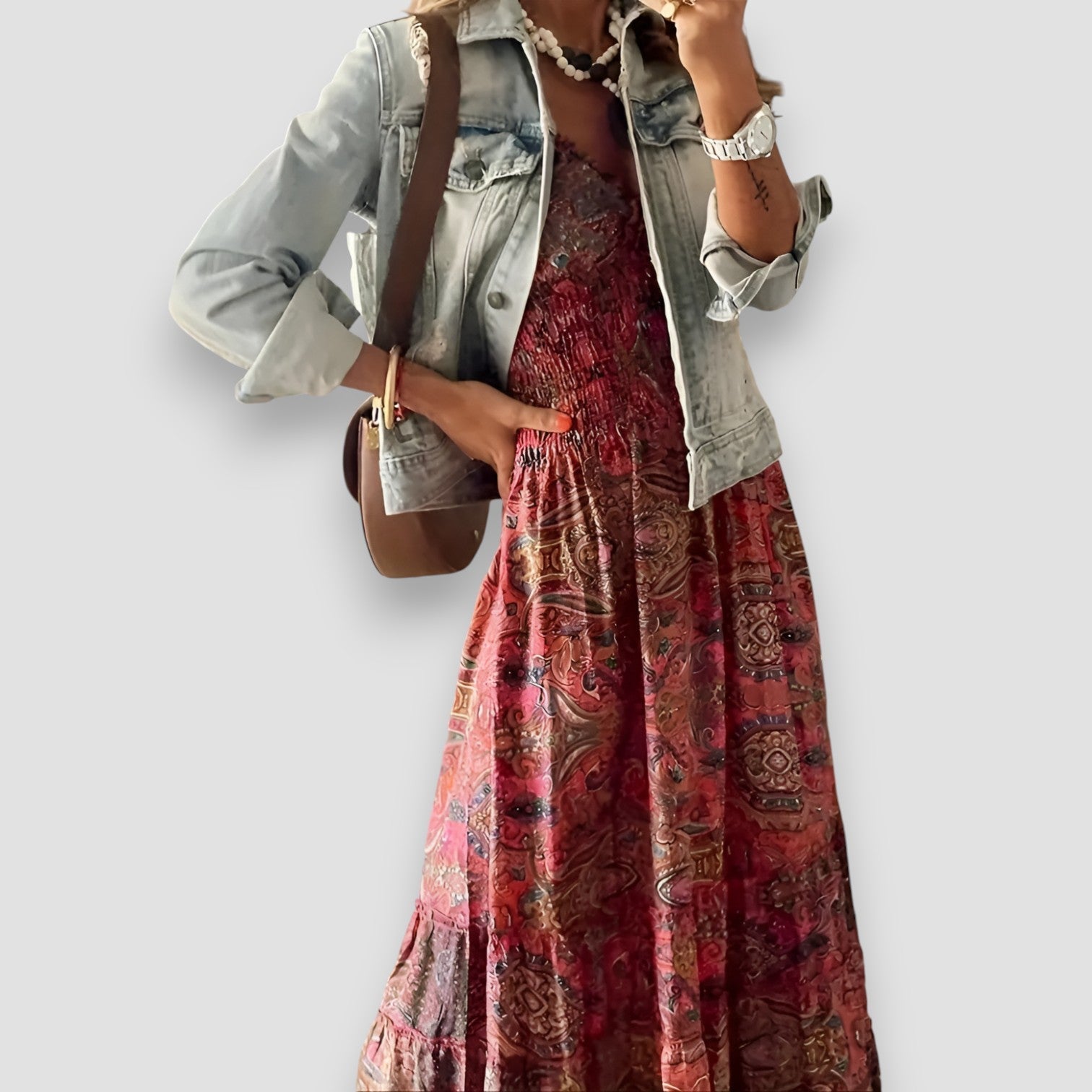 Rosy | Maxi-Kleid