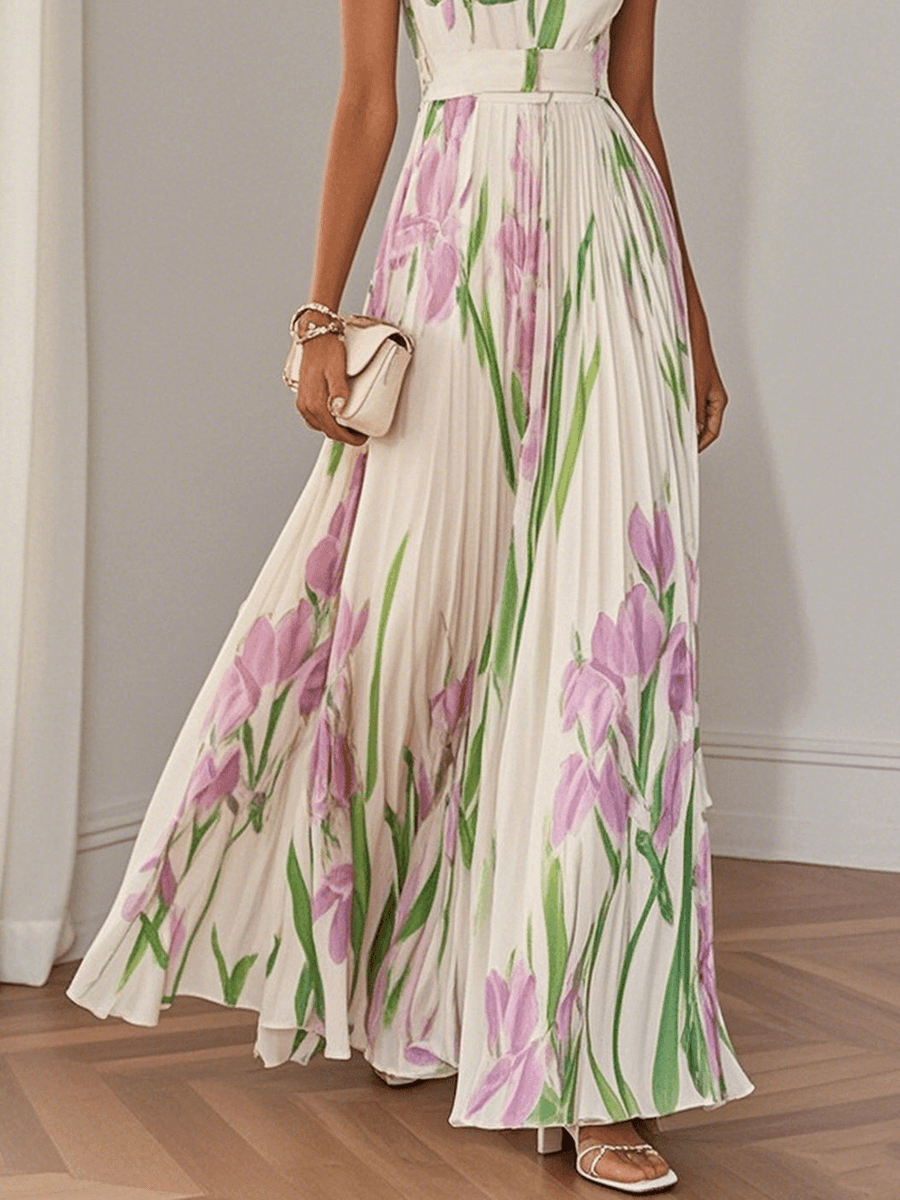 Floralis Elegant Floral Dress for Special Occasions