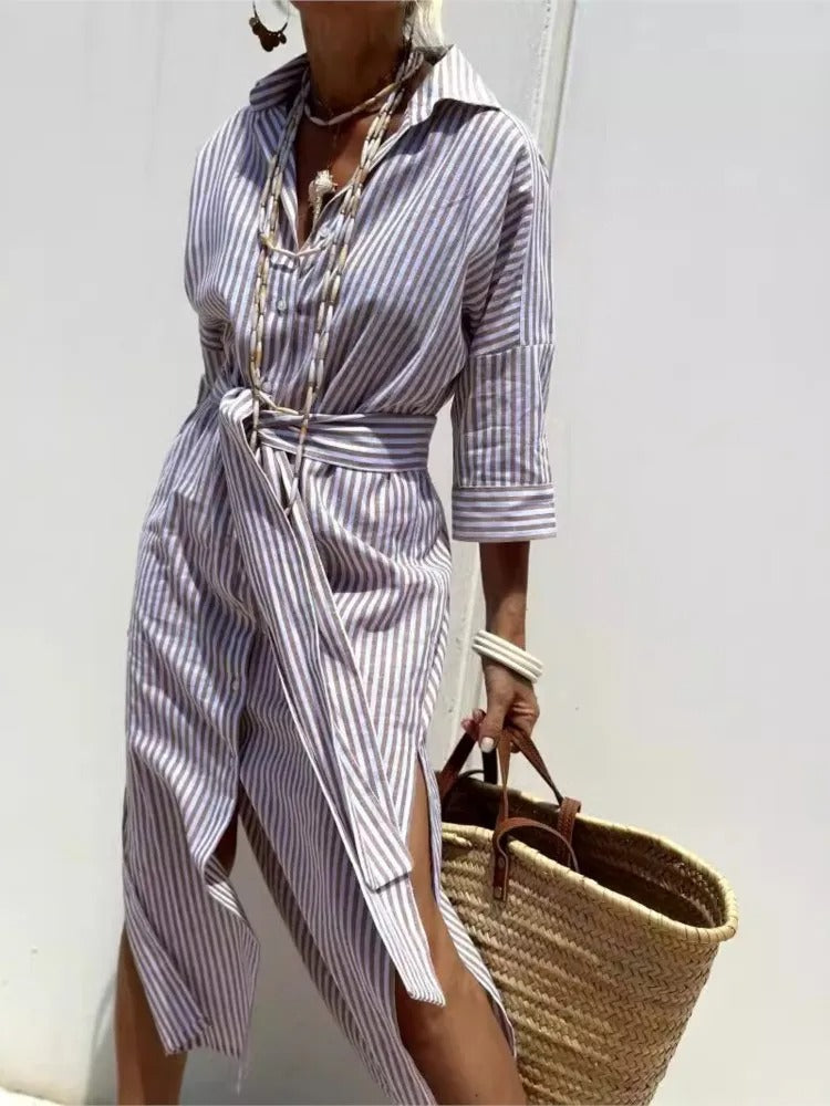 Géraldine Striped Dress