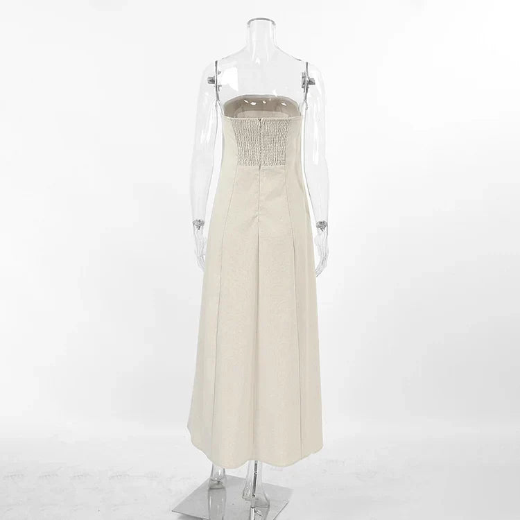Eden – Stilvolles schulterfreies gestuftes Kleid
