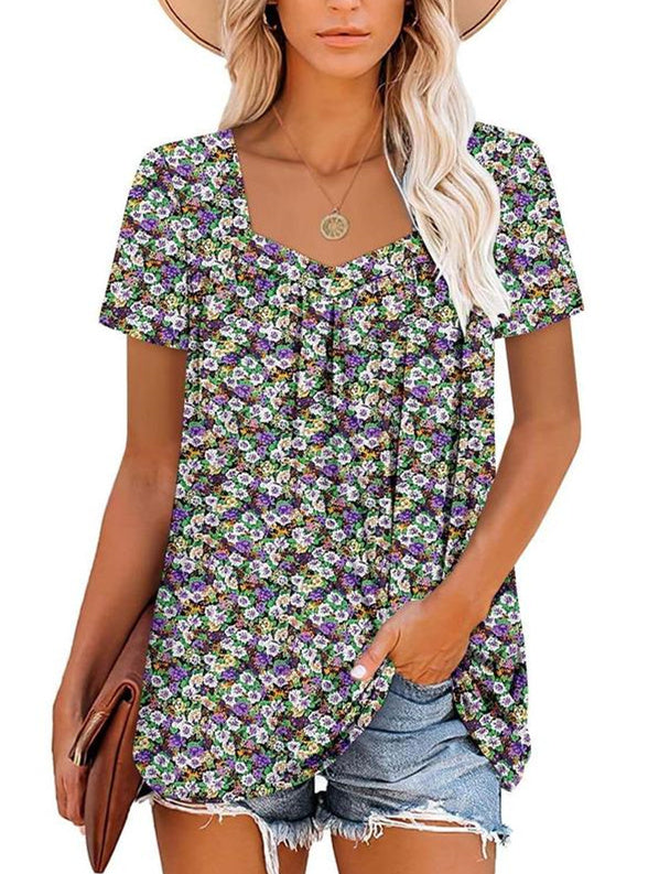 SOREYA™ | Luftiges Top mit Garten-Print