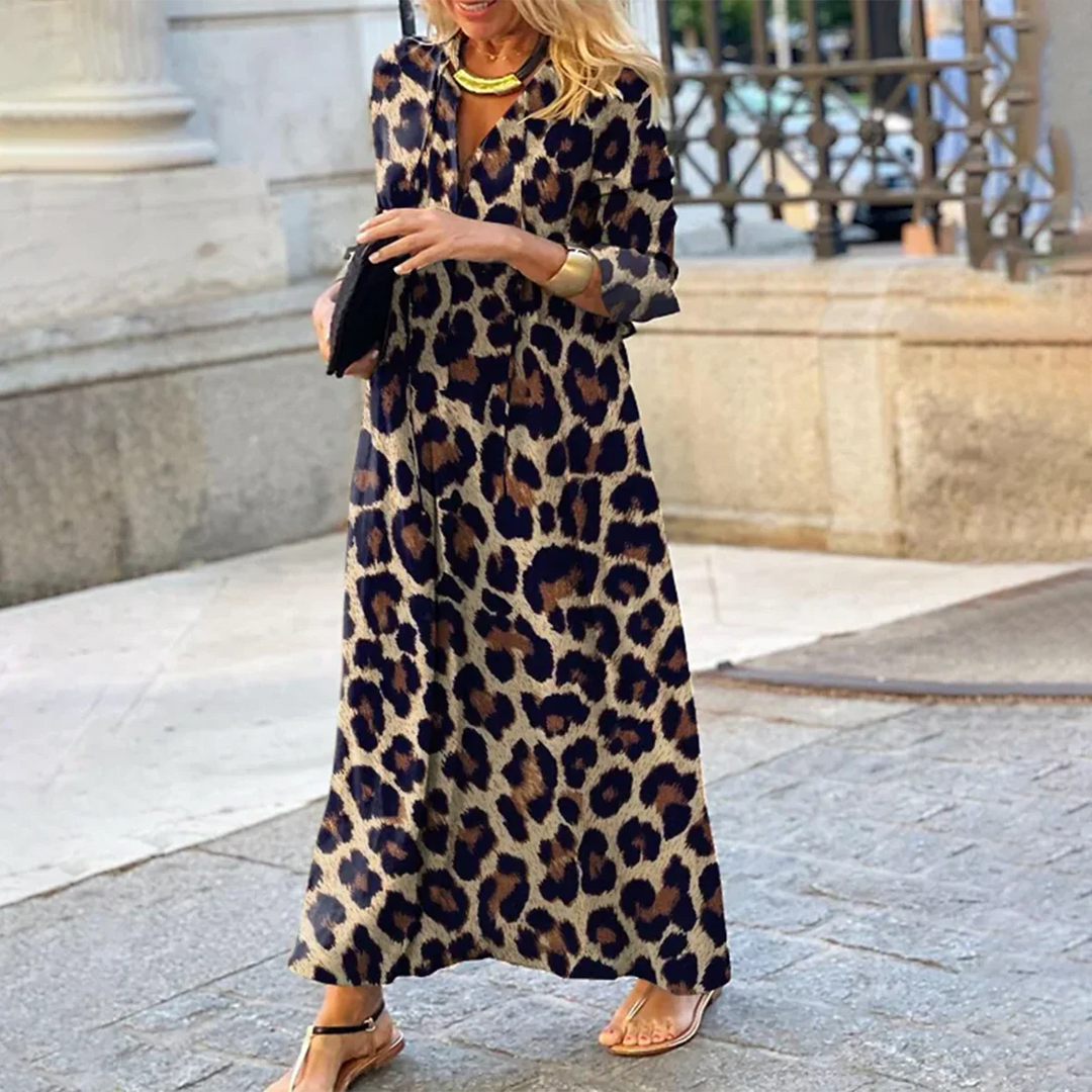 Silvie | Mutiges und elegantes Leopardenkleid