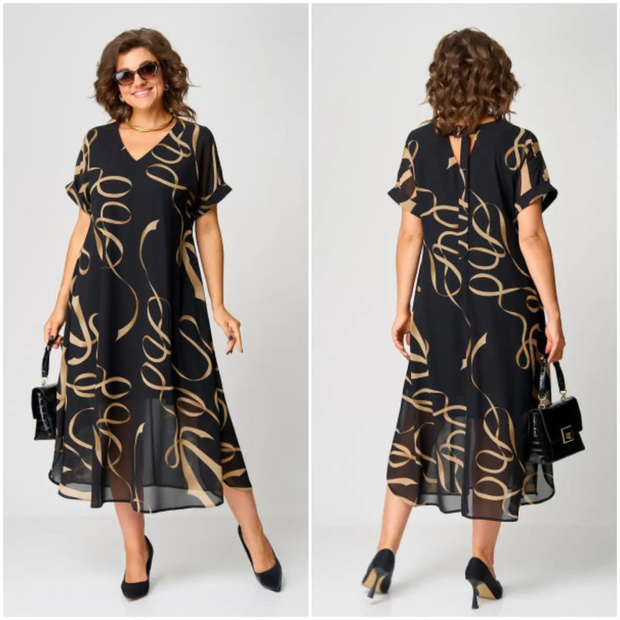 Wilhma Oversized Chiffon Dress