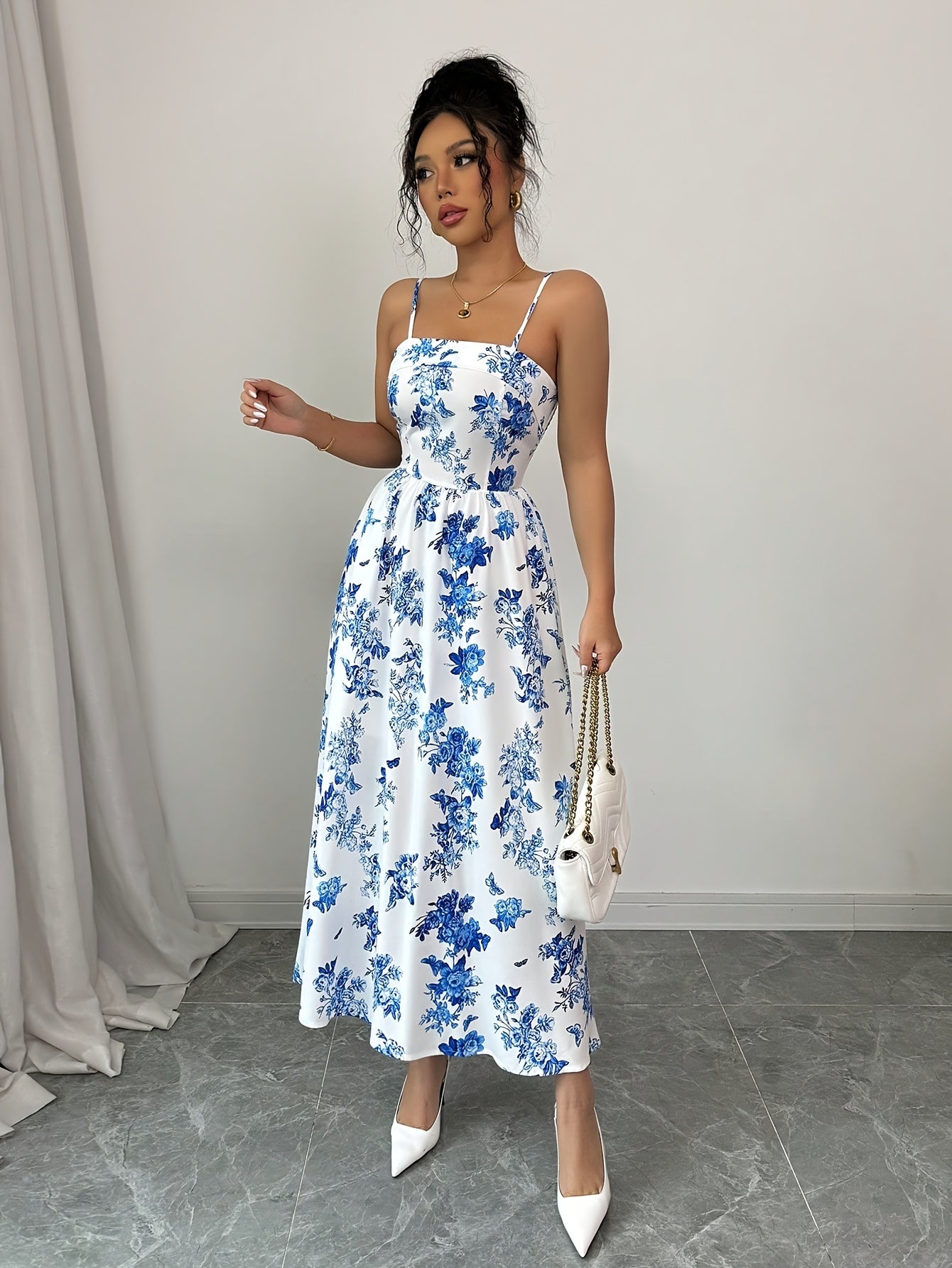 Seraphina – Maxikleid mit Carmenausschnitt