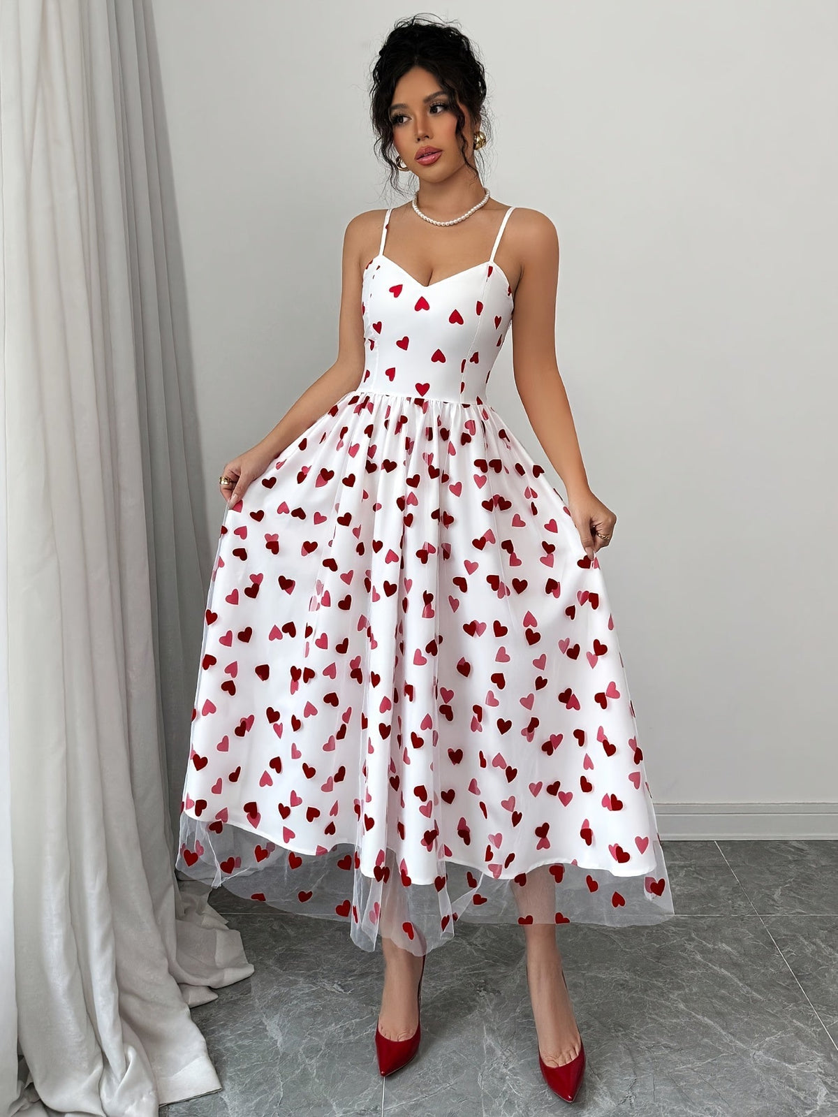 Amora Heart Slip Kleid