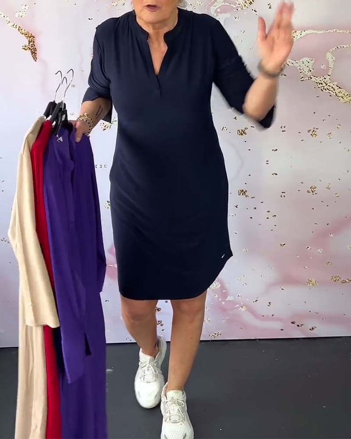 Hanne | Elegantes Kleid mit V-Ausschnitt