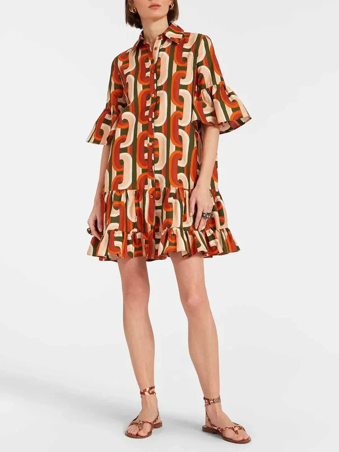 Elegantes, freches Mini-Kleid mit tiefer Taille
