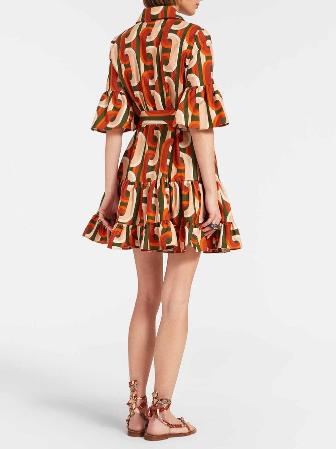 Elegantes, freches Mini-Kleid mit tiefer Taille