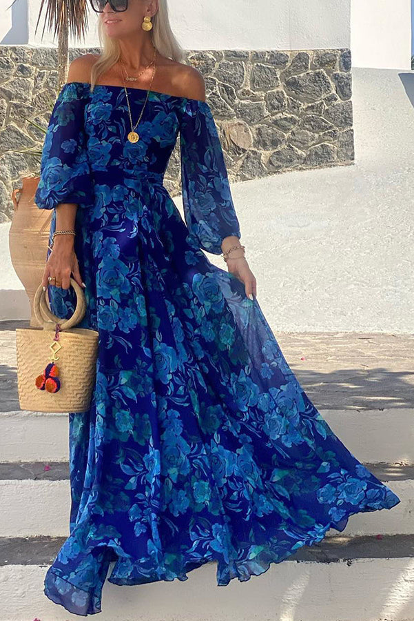 Francesca Off-Shoulder Floral Maxi Dress