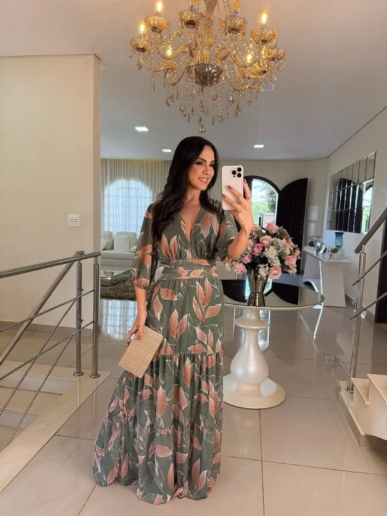 Elodie™ | Kleid Mit Gestreifter Eleganz