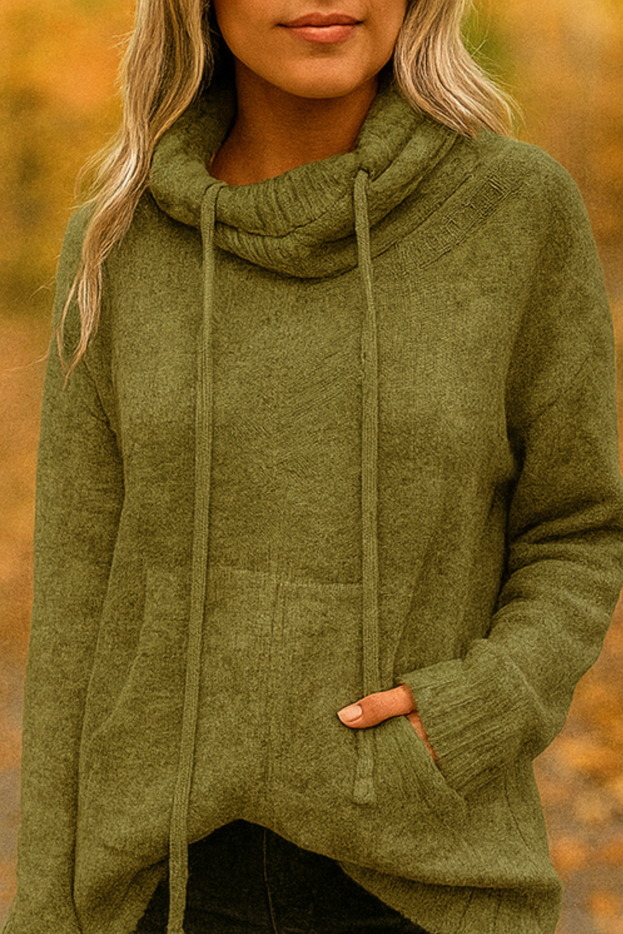 Xena | Long Sleeve Sweater mit Tasche