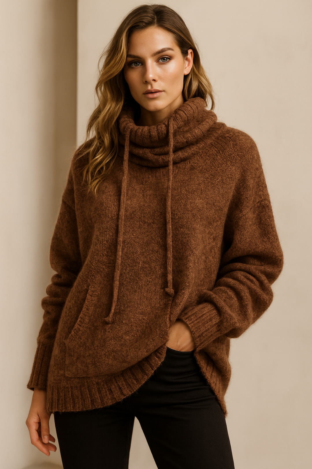 Xena | Long Sleeve Sweater mit Tasche