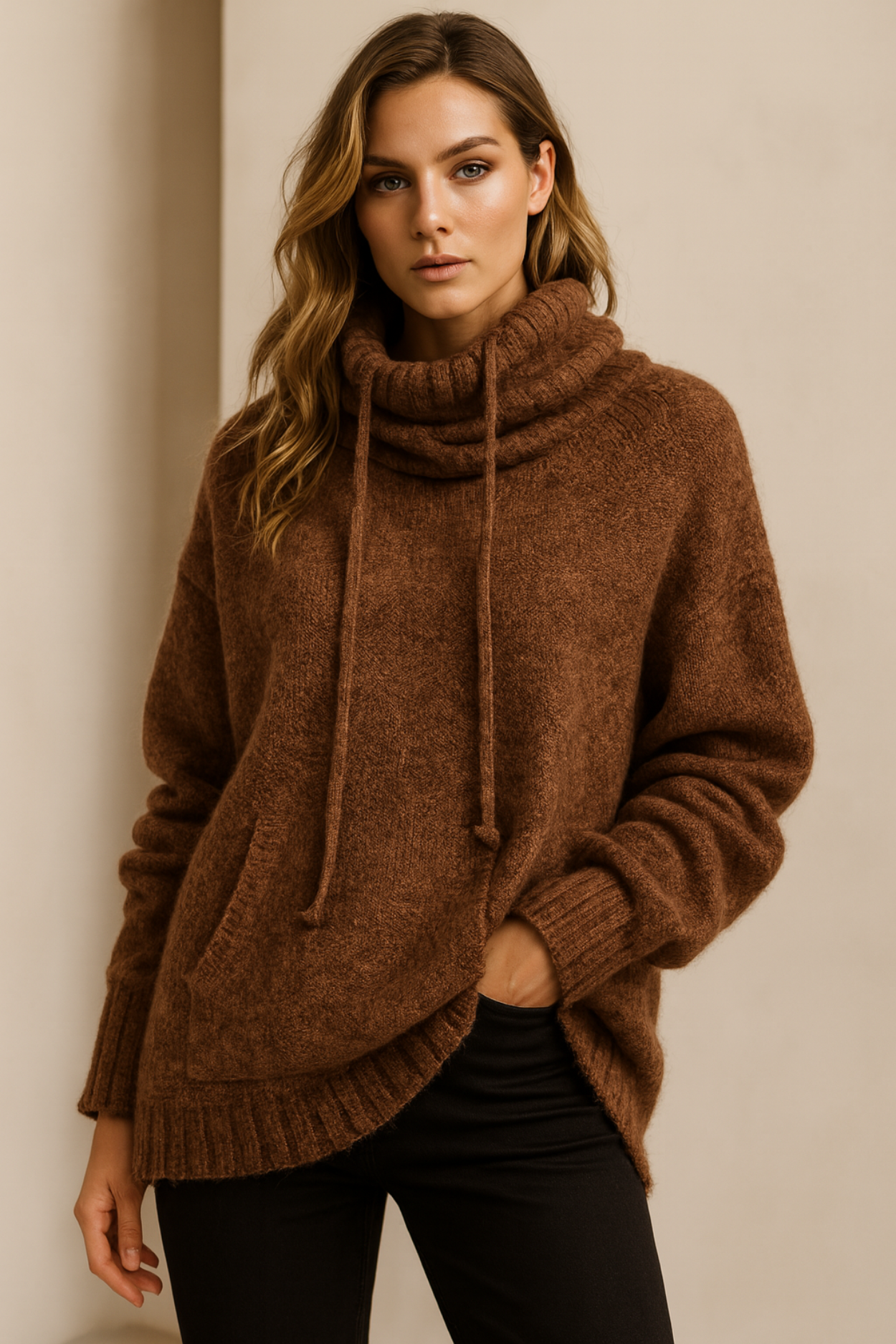 Xena | Long Sleeve Sweater mit Tasche