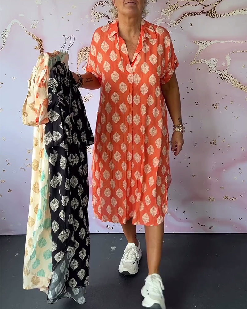 VanDeZaar® | Stilvolles Kleid mit V-Ausschnitt