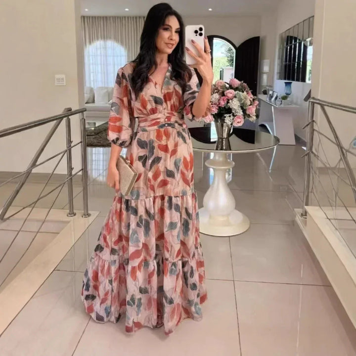 Elodie™ | Kleid Mit Gestreifter Eleganz