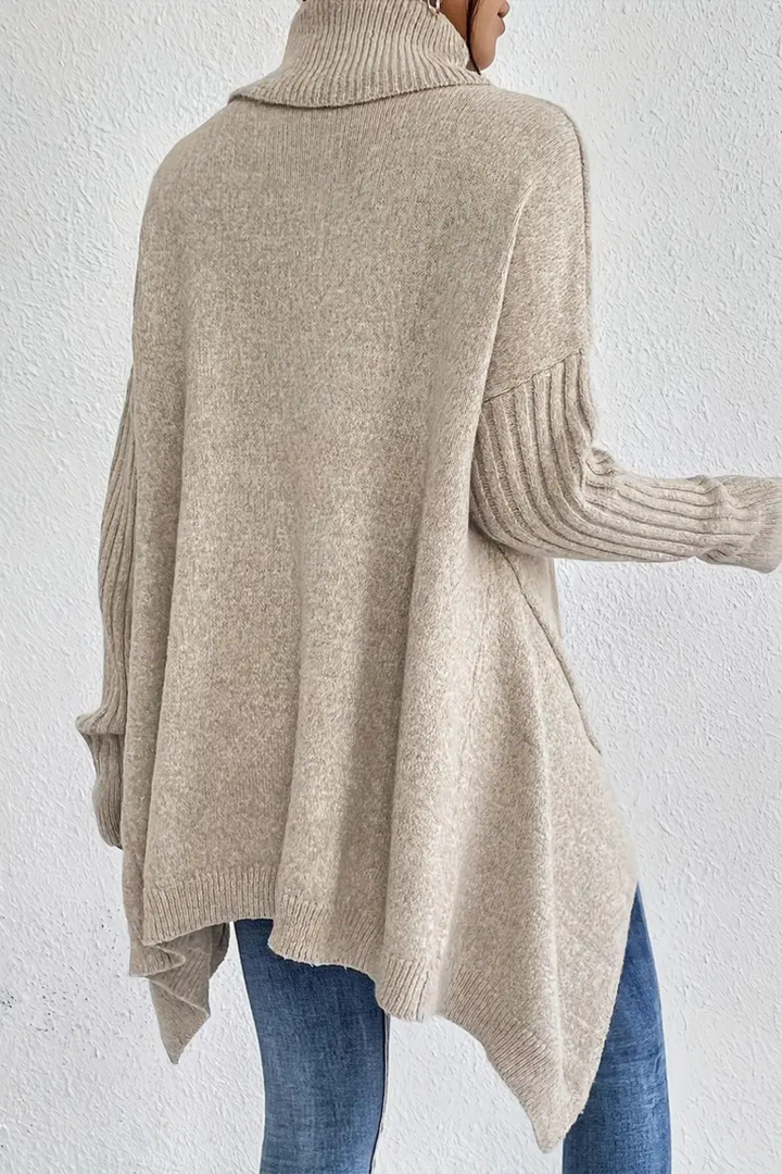 Bridgette | Langer Rollkragenpullover