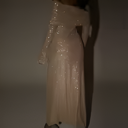 Sexy schulterfreies Bodycon-Kleid mit Pailletten und ausgestellten Ärmeln