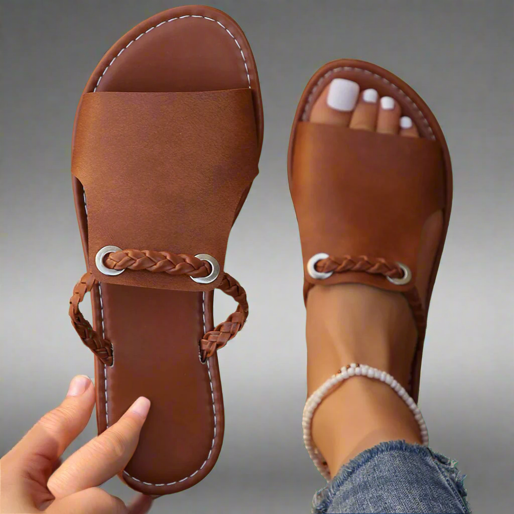 Zettergren™ | Handgefertigte flache Sandalen aus Premiummaterial