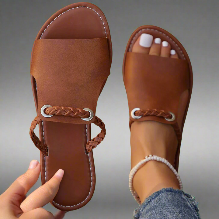 Zettergren™ | Handgefertigte flache Sandalen aus Premiummaterial
