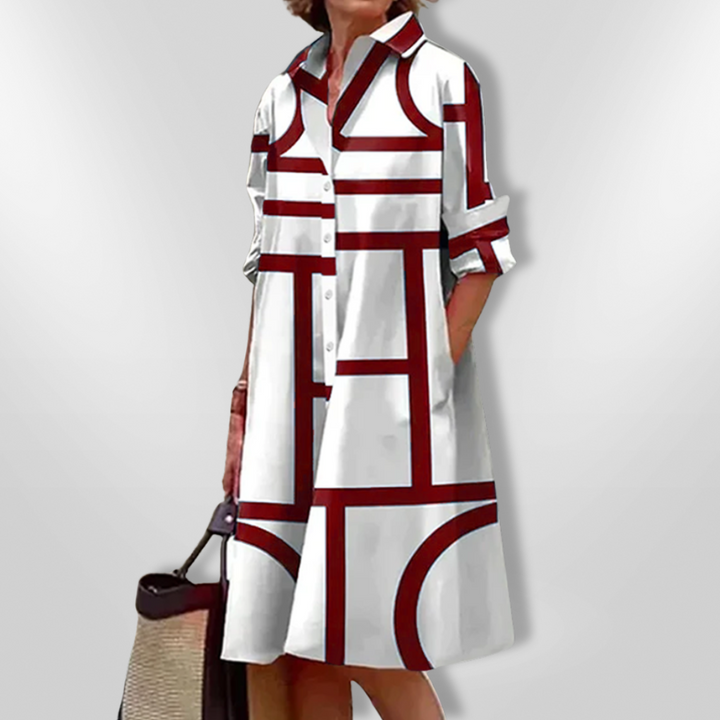 VanDeZaar | Midikleid mit geometrischem Muster