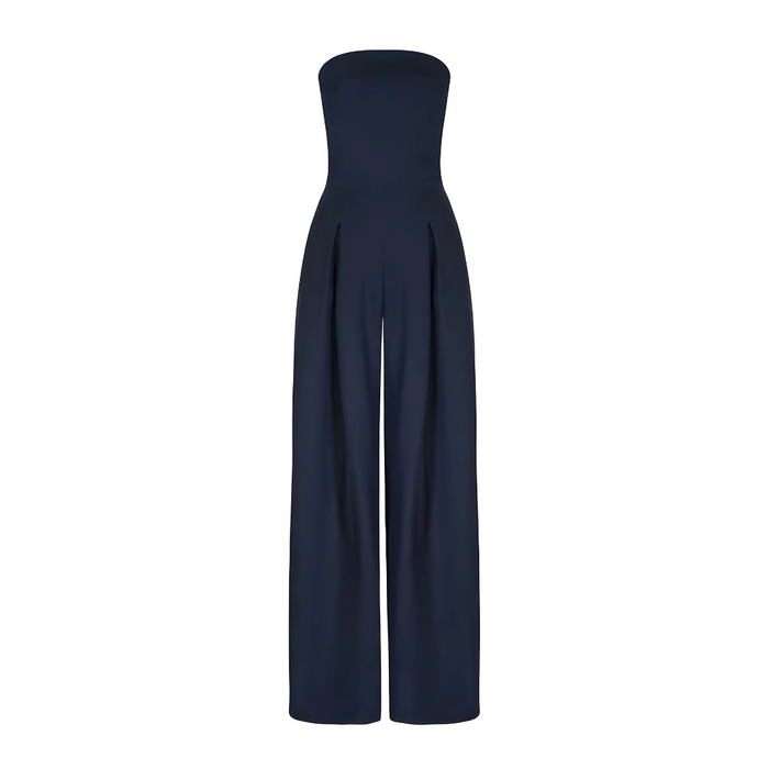 Langer trägerloser Jumpsuit mit modernem Stil
