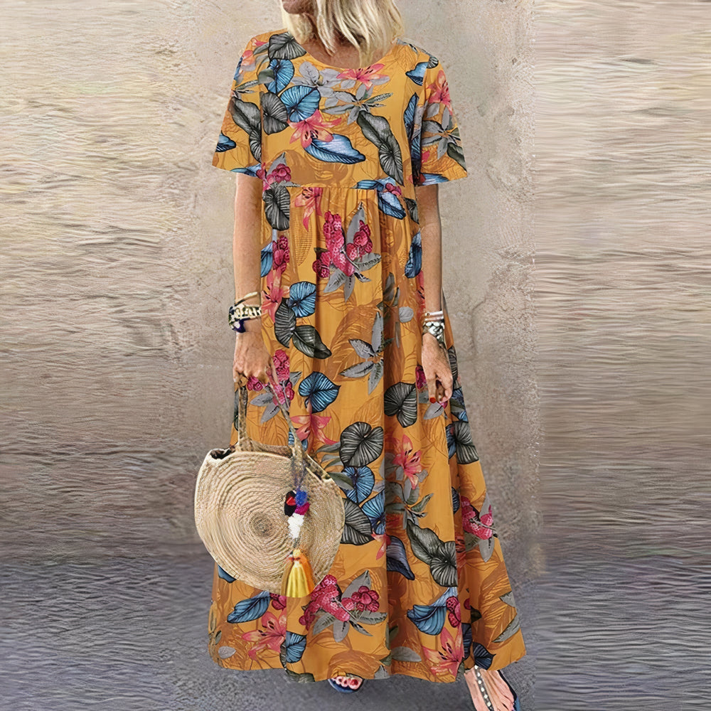 Flora | Elegantes und Lebhaftes Blumenkleid
