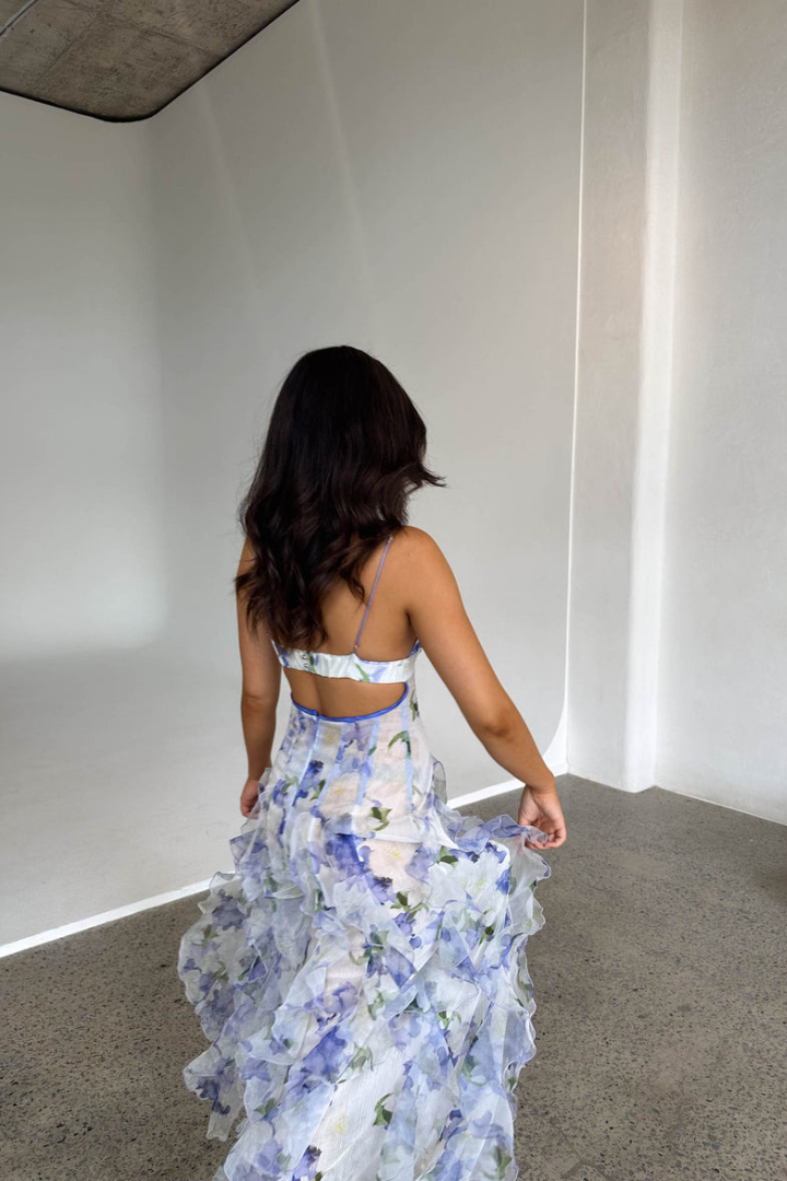Elora | Besticktes Maxikleid