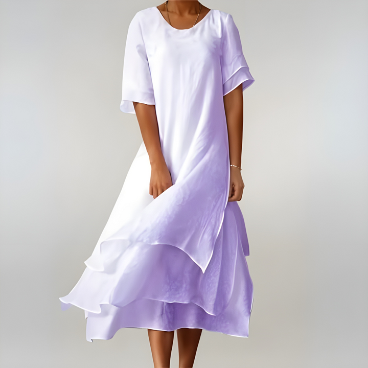 Agnès | Leichtes und elegantes langes Baumwollkleid