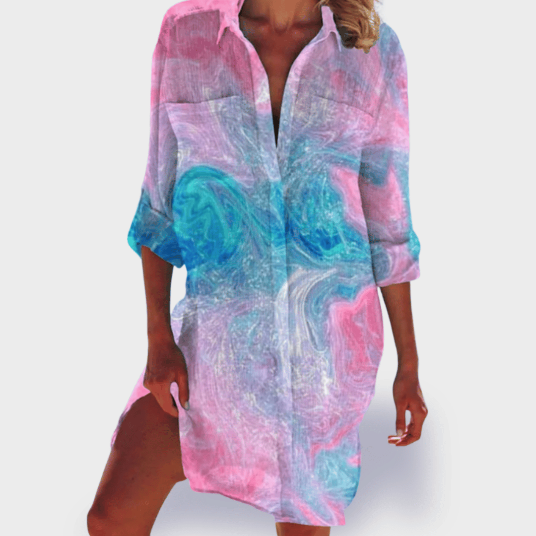 Brigitte | Buntes, leichtes Sommerkleid