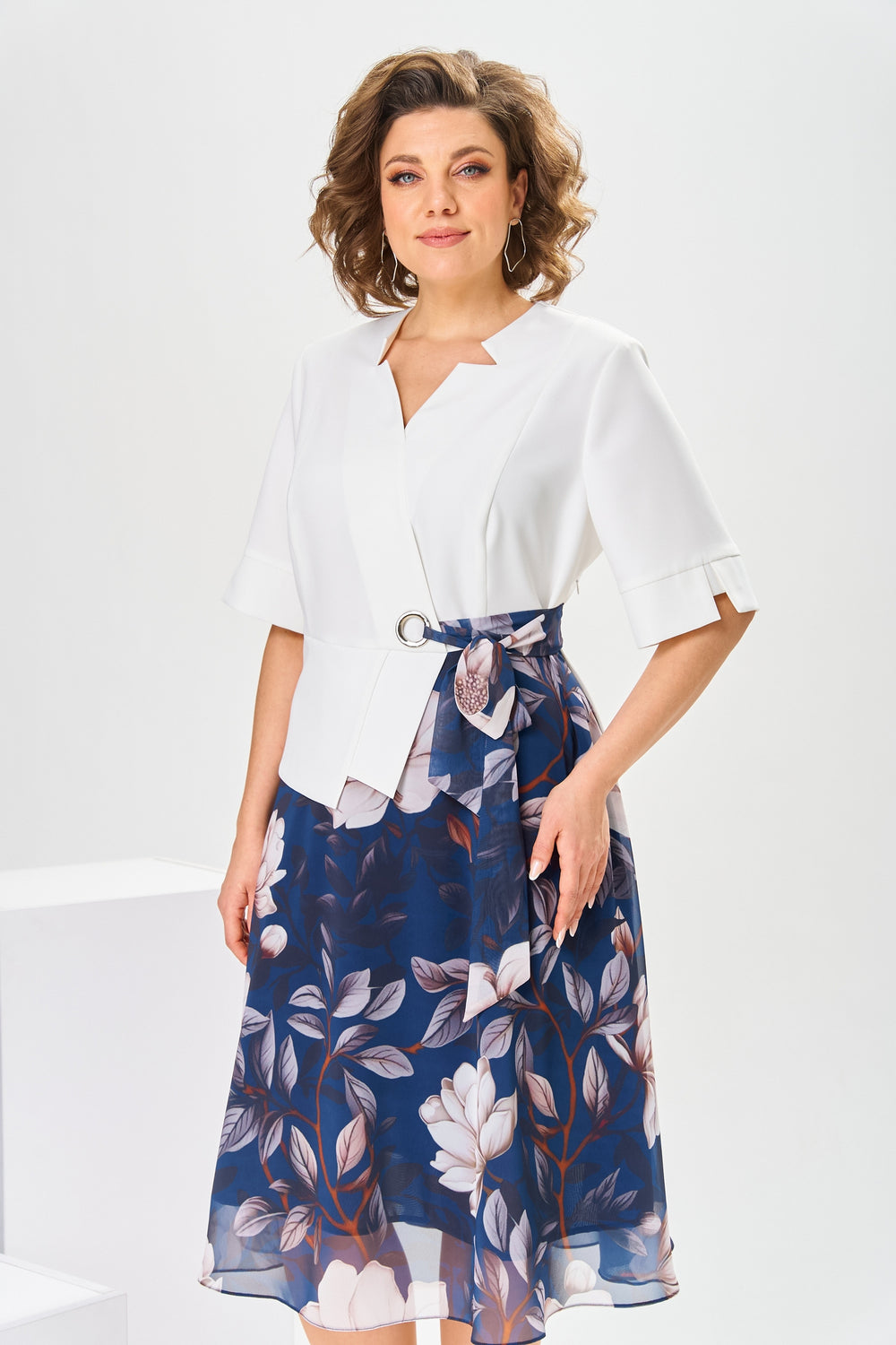 Logan | Premium Kleid aus Baumwolle und Seide