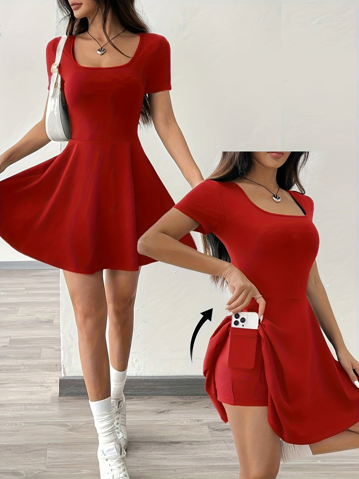 Sculpt & Soft Bandeau Mini-Kleid